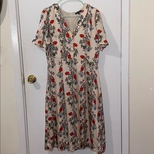 ModCloth Floral Dress sz XL